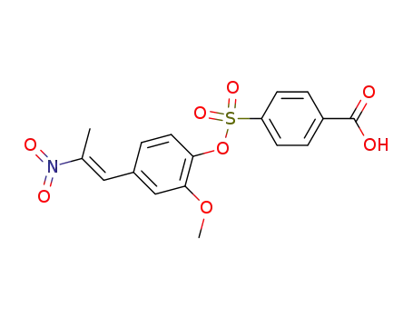 4-({[2-methoxy-4-(trans-2-nitro-1-propenyl)phenyl]oxy}sulfonyl)benzoic acid