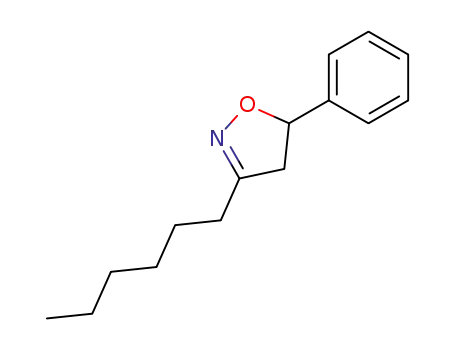 Molecular Structure of 119656-89-2 (3-hexyl-5-phenyl-2-isoxazoline)