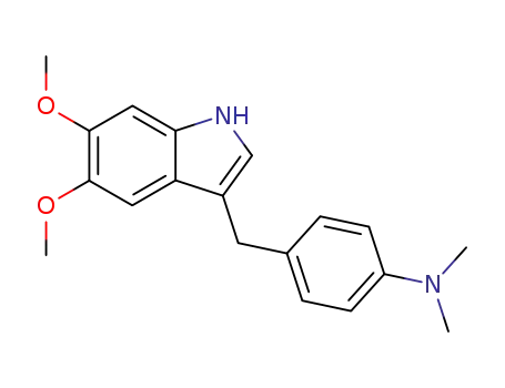 4-(5,6-dimethoxy-indol-3-ylmethyl)-<i>N</i>,<i>N</i>-dimethyl-aniline