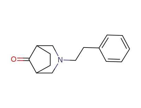 Molecular Structure of 83507-65-7 (3-Azabicyclo[3.2.1]octan-8-one, 3-(2-phenylethyl)-)