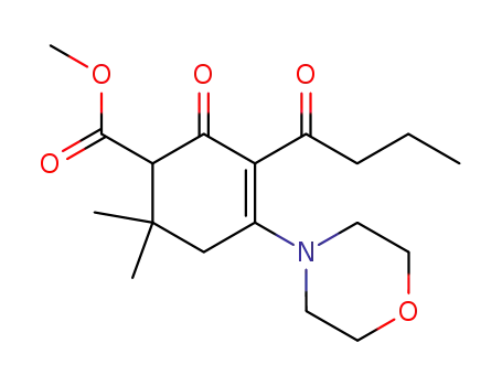 2-butyryl-5,5-dimethyl-6-methoxycarbonyl-3-morpholino-2-cyclohexen-1-one