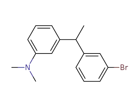 Molecular Structure of 98482-17-8 (3-bromophenyl-3'-dimethylaminophenylethane)