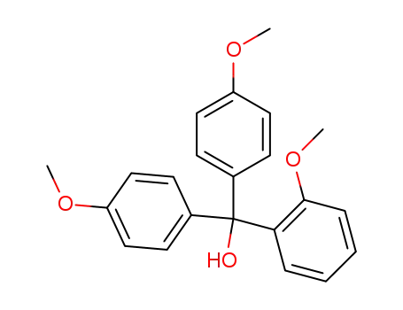 Molecular Structure of 5436-09-9 ((2-methoxyphenyl)-bis(4-methoxyphenyl)methanol)