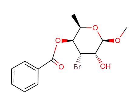 methyl 4-O-benzoyl-3-bromo-3,6-dideoxy-β-D-gulopyranoside