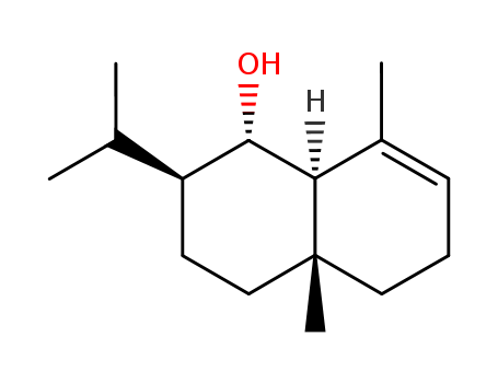 Molecular Structure of 10180-80-0 (1-Naphthalenol,1,2,3,4,4a,5,6,8a-octahydro-4a,8-dimethyl-2-(1-methylethyl)-, (1S,2S,4aR,8aR)-)