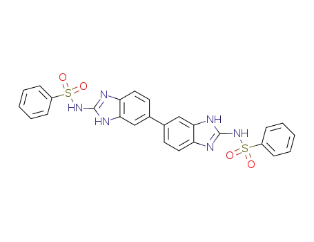 Molecular Structure of 127933-48-6 (2,2'-bis(phenylsulfonylamino)-5,5'(6,6')-bibenzimidazole)