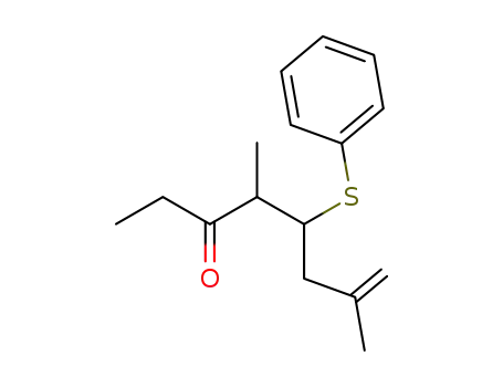 4,7-Dimethyl-5-phenylsulfanyl-oct-7-en-3-one