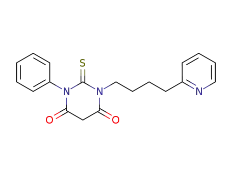 4,6(1H,5H)-Pyrimidinedione,
dihydro-1-phenyl-3-[4-(2-pyridinyl)butyl]-2-thioxo-