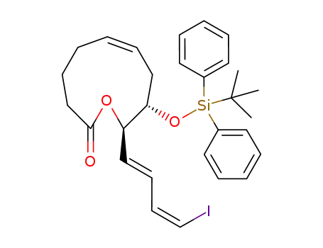 (Z)-(9S,10R)-9-(tert-Butyl-diphenyl-silanyloxy)-10-((1E,3Z)-4-iodo-buta-1,3-dienyl)-3,4,5,8,9,10-hexahydro-oxecin-2-one