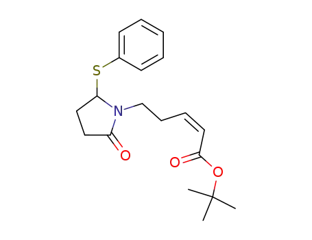 2-Pentenoic acid, 5-[2-oxo-5-(phenylthio)-1-pyrrolidinyl]-,
1,1-dimethylethyl ester, (Z)-