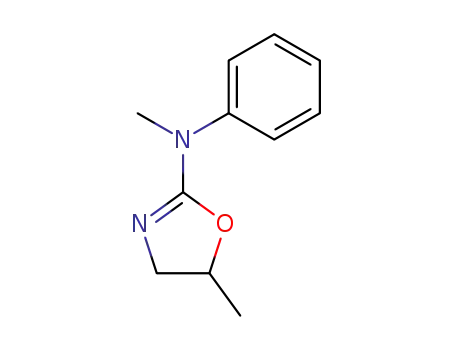 Molecular Structure of 80099-35-0 (2-Oxazolamine, 4,5-dihydro-N,5-dimethyl-N-phenyl-)