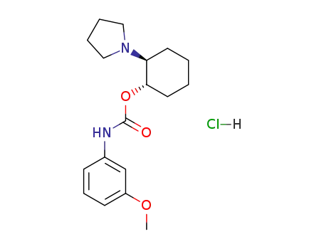 (3-Methoxy-phenyl)-carbamic acid (1S,2S)-2-pyrrolidin-1-yl-cyclohexyl ester; hydrochloride