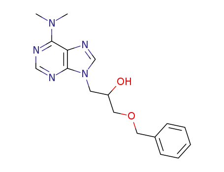 Molecular Structure of 86626-07-5 (6-dimethylamino-9-(3-benzyloxy-2-hydroxypropyl)purine)