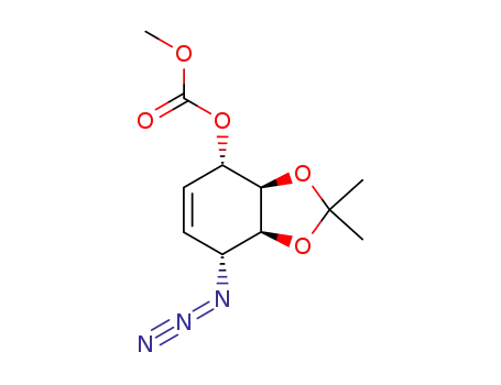 (1S,4R,5S,6R)-4-azido-5,6-(isopropylidenedioxy)cyclohex-2-enyl methyl carbonate