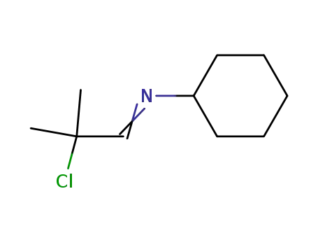 Molecular Structure of 63364-31-8 (Cyclohexanamine, N-(2-chloro-2-methylpropylidene)-)