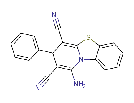 1-Amino-3-phenyl-3H-pyrido<2,1-b>benzothiazol-2,4-dicarbonitrile