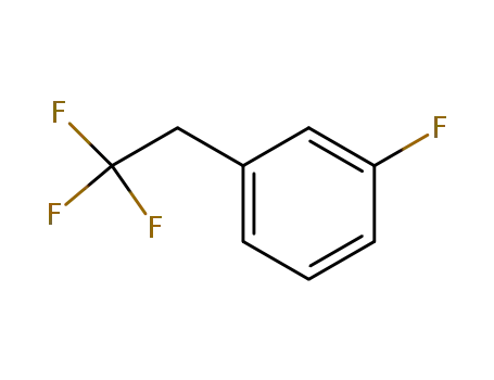 Molecular Structure of 81577-08-4 (1-FLUORO-3-(2,2,2-TRIFLUOROETHYL)BENZENE)