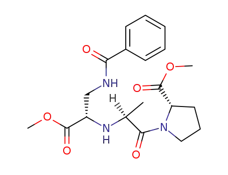 L-Proline,
1-[N-[1-[(benzoylamino)methyl]-2-methoxy-2-oxoethyl]-L-alanyl]-, methyl
ester, (S)-