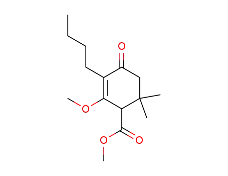 2-butyl-5,5-dimethyl-3-methoxy-4-methoxycarbonyl-2-cyclohexen-1-one