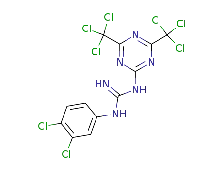 N-<4,6-bis(trichloromethyl)-1,3,5-triazin-2-yl>-N'-(3,4-dichlorophenyl)guanidine