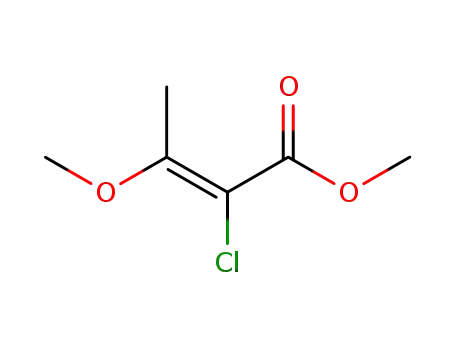 Molecular Structure of 82481-23-0 (2-Butenoic acid, 2-chloro-3-methoxy-, methyl ester, (Z)-)