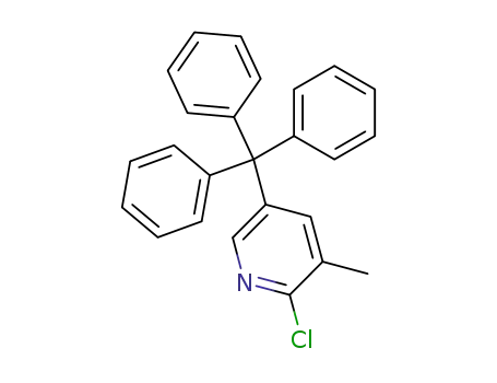 2-chloro-3-methyl-5-trityl-pyridine
