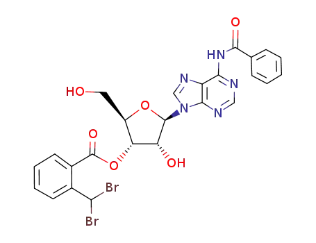 3'-O-2-dibromomethylbenzoyl-6-N-benzoyl adenosine
