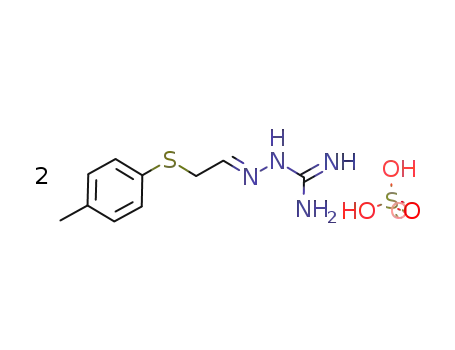 Molecular Structure of 105126-66-7 (2C<sub>10</sub>H<sub>14</sub>N<sub>4</sub>S*H<sub>2</sub>O<sub>4</sub>S)