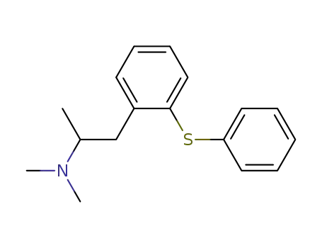 Molecular Structure of 127876-69-1 (Benzeneethanamine, N,N,a-trimethyl-2-(phenylthio)-)