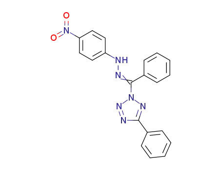 N-(4-Nitro-phenyl)-N'-[1-phenyl-1-(5-phenyl-tetrazol-2-yl)-meth-(Z)-ylidene]-hydrazine