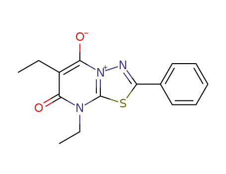 anhydro-2-phenyl-6,8-diethyl-5-hydroxy-7-oxo-1,3,4-thiadiazolo<3,2-a>pyrimidinium hydroxide