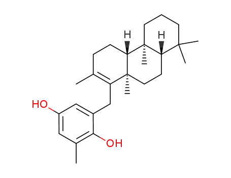 2-Methyl-6-((4aR,4bS,8aS,10aR)-2,4b,8,8,10a-pentamethyl-3,4,4a,4b,5,6,7,8,8a,9,10,10a-dodecahydro-phenanthren-1-ylmethyl)-benzene-1,4-diol