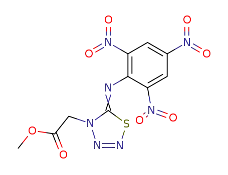 4-methoxycarbonylmethyl-5-picrylimino-1,2,3,4-thiatriazoline