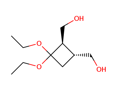 1,2-CYCLOBUTANEDIMETHANOL,3,3-DIETHOXY-,(1R-TRANS)-CAS