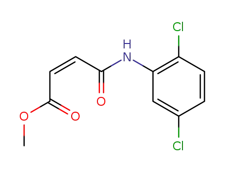 Molecular Structure of 61832-91-5 (2-Butenoic acid, 4-[(2,5-dichlorophenyl)amino]-4-oxo-, methyl ester,
(Z)-)