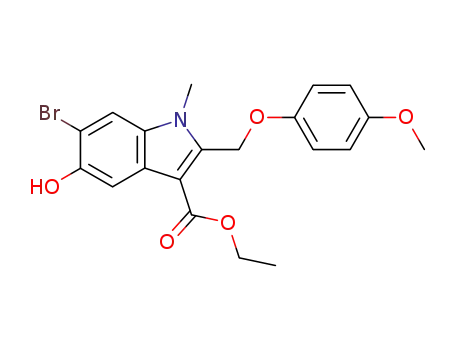 6-Bromo-5-hydroxy-2-(4-methoxy-phenoxymethyl)-1-methyl-1H-indole-3-carboxylic acid ethyl ester