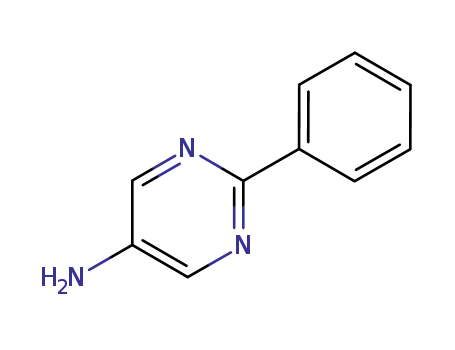 Molecular Structure of 59808-52-5 (2-PHENYLPYRIMIDIN-5-AMINE)