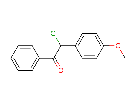Molecular Structure of 88648-94-6 (Ethanone, 2-chloro-2-(4-methoxyphenyl)-1-phenyl-)