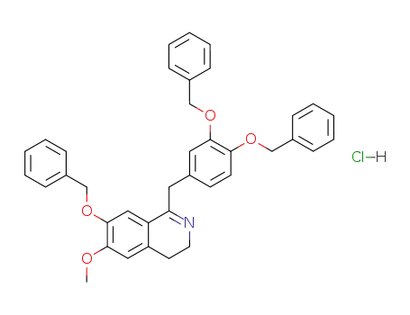 7-Benzyloxy-1-(3,4-dibenzyloxybenzyl)-3,4-dihydro-6-methoxyisoquinoline hydrochloride