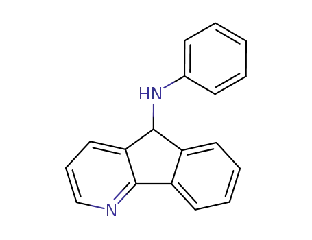 Molecular Structure of 89971-99-3 (5H-Indeno[1,2-b]pyridin-5-amine, N-phenyl-)