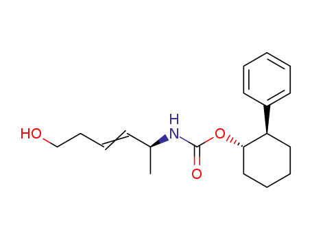 5-<N-<<(trans-2-phenylcyclohexyl)oxy>carbonyl>amino>-3(E)-hexen-1-ol