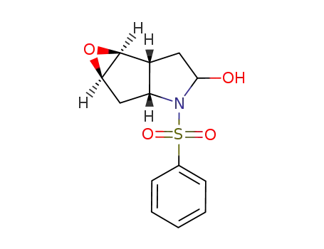 dl-(1β,5β)-2-(phenylsulfonyl)-3-hydroxy-6β,7β-epoxy-2-azabicyclo<3.3.0>octane
