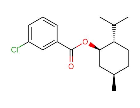 Molecular Structure of 125553-47-1 (3-chloro-benzoic acid-((1<i>R</i>)-menthyl ester))