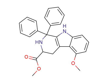 1,1-diphenyl-3-carbomethoxy-5-methoxy-1,2,3,4-tetrahydro-β-carboline