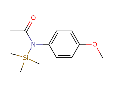 Molecular Structure of 10437-02-2 (Acetamide, N-(4-methoxyphenyl)-N-(trimethylsilyl)-)