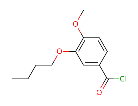 Molecular Structure of 139488-45-2 (Benzoyl chloride, 3-butoxy-4-methoxy-)