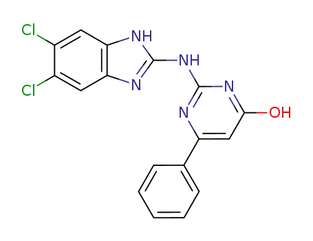 2-(5,6-Dichloro-1H-benzoimidazol-2-ylamino)-6-phenyl-pyrimidin-4-ol