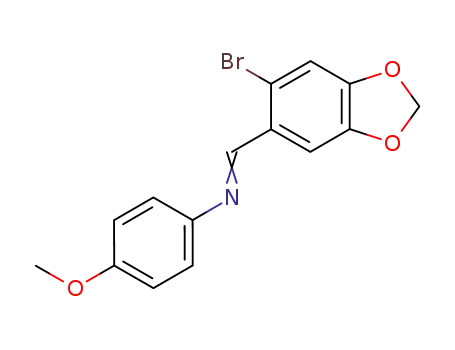 N-[(E)-(6-bromo-1,3-benzodioxol-5-yl)methylidene]-4-methoxyaniline
