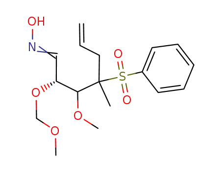 (R)-4-Benzenesulfonyl-3-methoxy-2-methoxymethoxy-4-methyl-hept-6-enal oxime