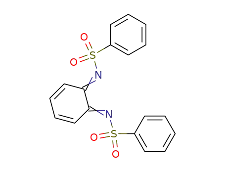 Molecular Structure of 91374-65-1 (Benzenesulfonamide,N,N'-3,5-cyclohexadiene-1,2-diylidenebis-)